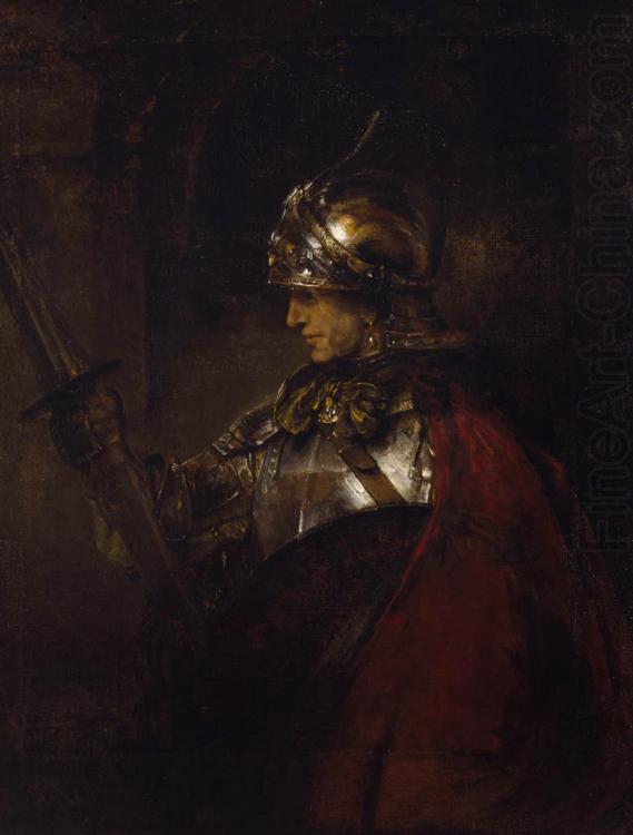 REMBRANDT Harmenszoon van Rijn A Man in Armour (mk33) china oil painting image